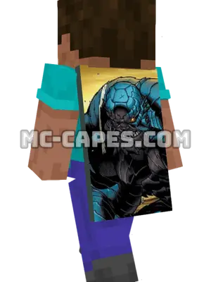 A-Bomb Minecraft cape worn on a player