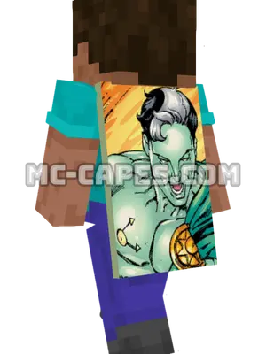 Abraxas Minecraft cape worn on a player