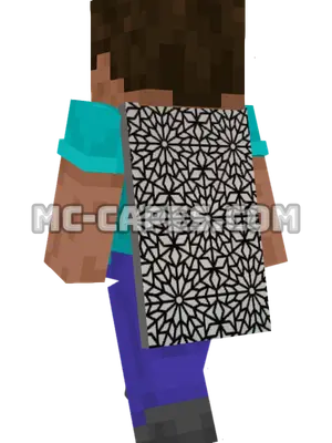 Abstract Pattern Minecraft cape worn on a player