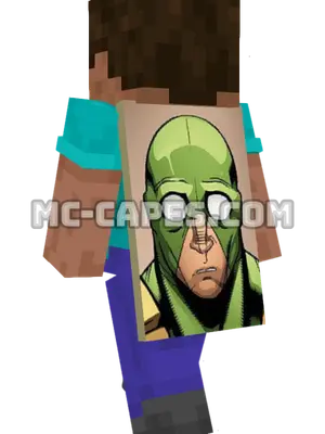 Agent Bob Minecraft cape worn on a player