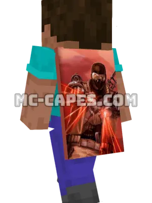 Agent Zero Minecraft cape worn on a player