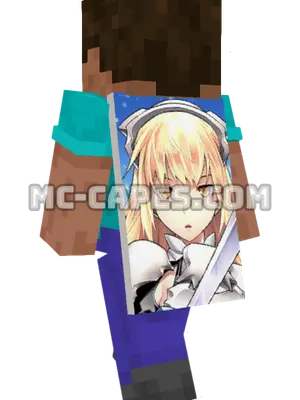 Ais Wallenstein Minecraft cape worn on a player
