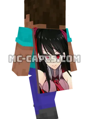 Akame Minecraft cape worn on a player