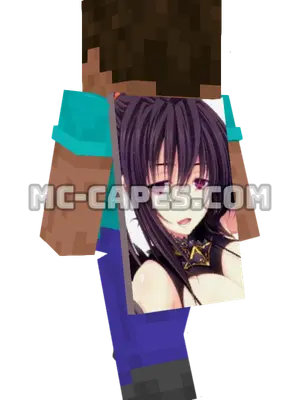 Akeno Himejima Minecraft cape worn on a player