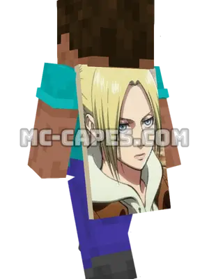 Annie Leonhart Minecraft cape worn on a player
