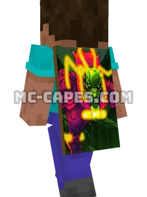 Annihilus Minecraft cape worn on a player