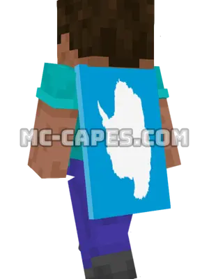Antarctica Flag Minecraft cape worn on a player
