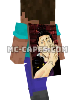 Aoi Toudou Minecraft cape worn on a player