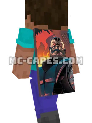 Apocalypse Minecraft cape worn on a player