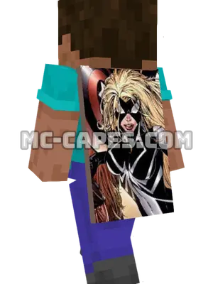 Arachne Minecraft cape worn on a player