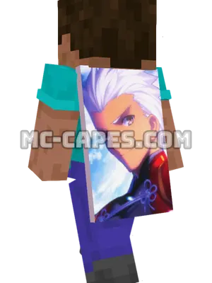 Archer Minecraft cape worn on a player