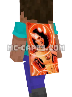 Armor Minecraft cape worn on a player