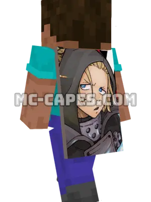 Arthur Boyle Minecraft cape worn on a player