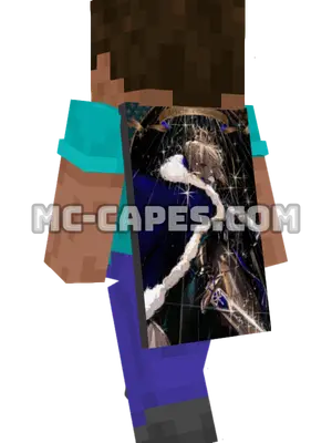 Artoria Pendragon Armor Minecraft cape worn on a player