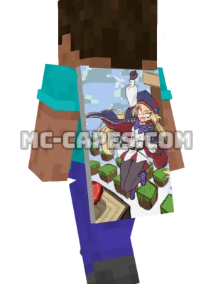 Artoria Pendragon Dress Minecraft cape worn on a player