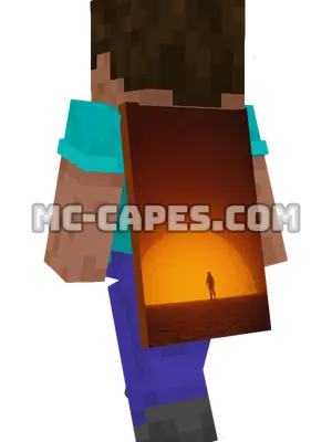 Astronaut and Moon Minecraft cape worn on a player