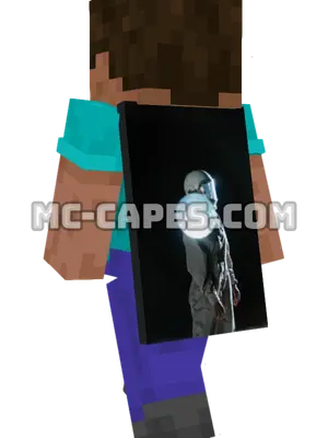Astronaut In Space Minecraft cape worn on a player