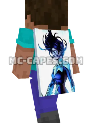 Aurora Minecraft cape worn on a player