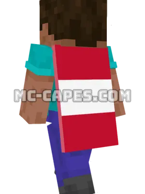 Austria Flag Minecraft cape worn on a player