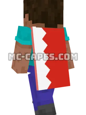 Bahrain Flag Minecraft cape worn on a player