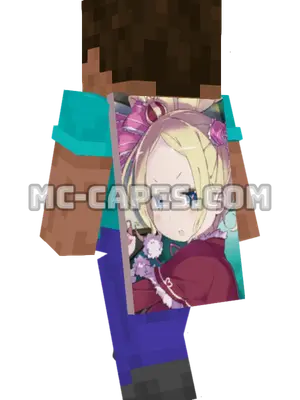 Beatrice Minecraft cape worn on a player