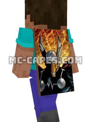 Beta Ray Bill Minecraft cape worn on a player