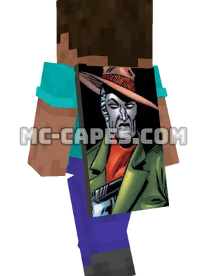 Big Man Minecraft cape worn on a player