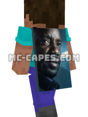 Bill Harken Minecraft cape worn on a player