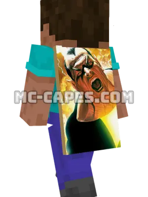 Black Adam Minecraft cape worn on a player