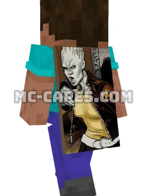 Bling! Minecraft cape worn on a player