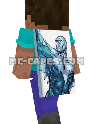 Blizzard II Minecraft cape worn on a player