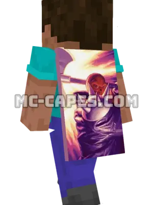 Bloodaxe Minecraft cape worn on a player