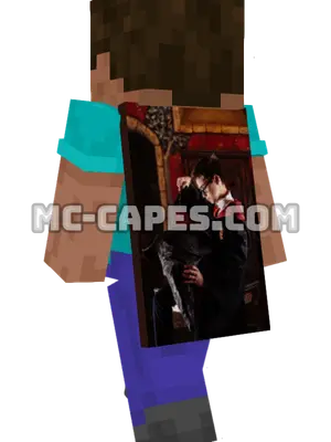 Boy Wizard Minecraft cape worn on a player
