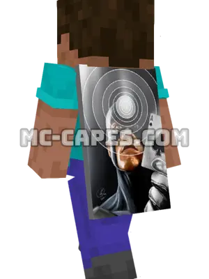 Bullseye Minecraft cape worn on a player