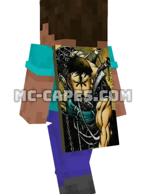 Bushido Minecraft cape worn on a player
