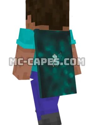 Butterfly Close-up Minecraft cape worn on a player