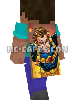 Cannonball Minecraft cape worn on a player