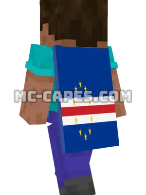 Cape Verde Flag Minecraft cape worn on a player