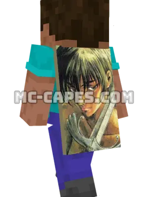 Casca Minecraft cape worn on a player