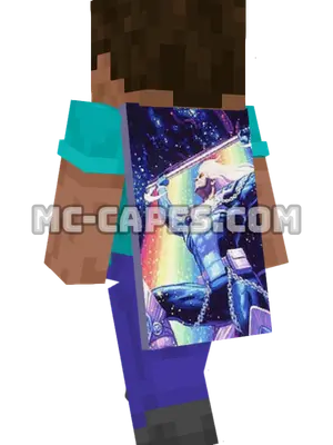 Century Minecraft cape worn on a player