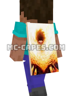 Chamber Minecraft cape worn on a player