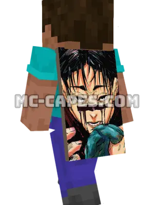 Chousou Minecraft cape worn on a player