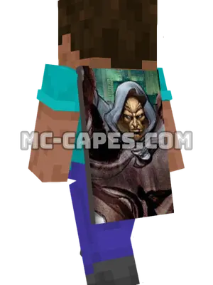 Cloak Minecraft cape worn on a player