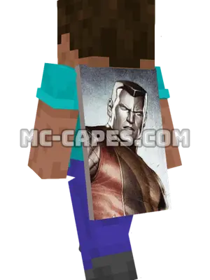 Colossus Minecraft cape worn on a player