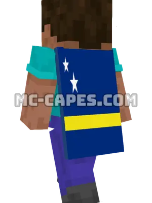 Curaçao Flag Minecraft cape worn on a player