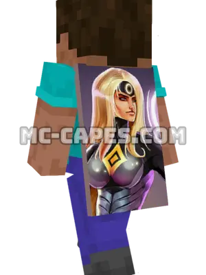 Darkstar Minecraft cape worn on a player