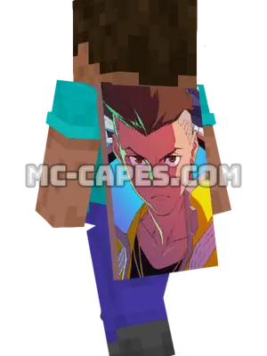 David Martinez Minecraft cape worn on a player