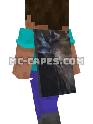 Deer Eye Minecraft cape worn on a player