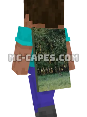 Deer in Clearing Minecraft cape worn on a player