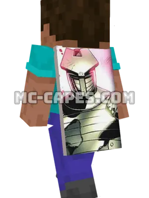 Destroyer Minecraft cape worn on a player